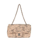 Chanel Mini CC Studded Rectangular Flap Bag Light Pink Canvas Ruthenium Hardware