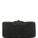 Chanel Mini Classic Square Flap Bag Black Lambskin Ruthenium Hardware