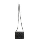 Chanel Mini Classic Square Flap Bag Black Lambskin Ruthenium Hardware