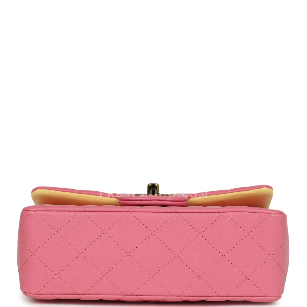 Chanel Mini Classic Rectangular Flap Bag Pink and Yellow Lambskin Iridescent Hardware — изображение 6