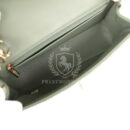 Chanel Mini Rectangular Flap Bag Dark Green Lambskin Light Gold Hardware