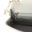 Chanel Mini Rectangular Flap Bag Dark Green Lambskin Light Gold Hardware