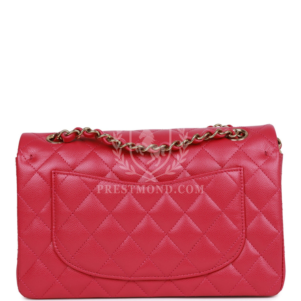 Chanel Small Classic Double Flap Fuchsia Caviar Light Gold Hardware — изображение 4