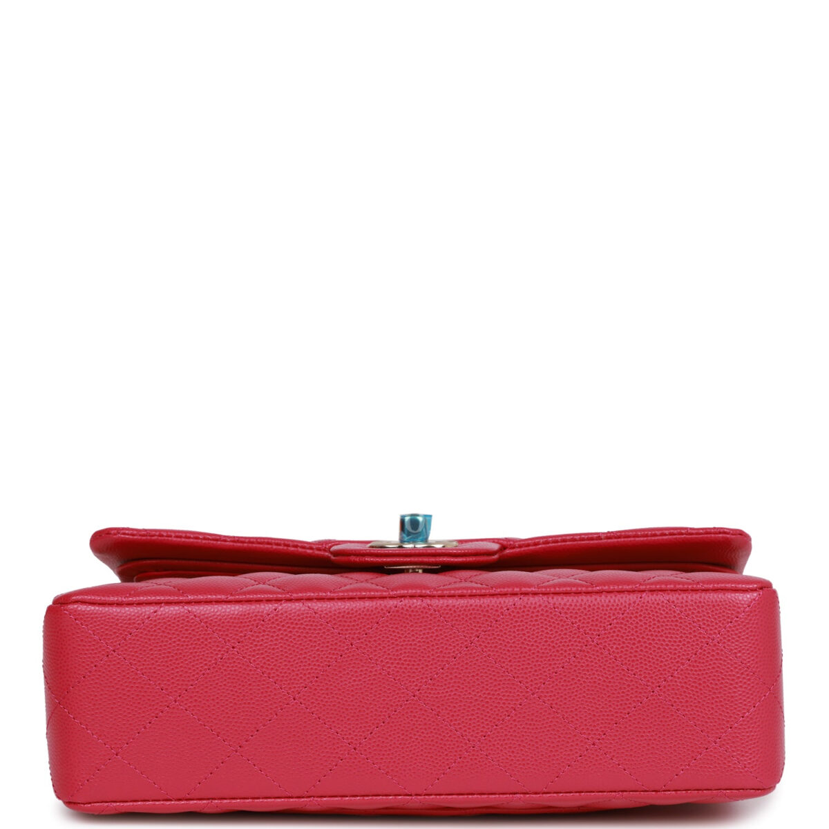 Chanel Small Classic Double Flap Fuchsia Caviar Light Gold Hardware — изображение 6