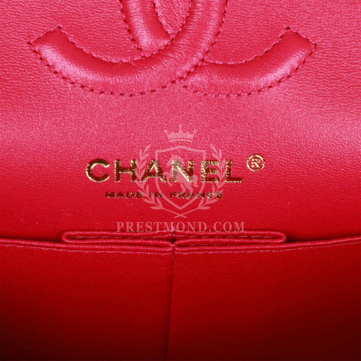 Chanel Small Classic Double Flap Fuchsia Caviar Light Gold Hardware — изображение 8