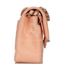 Chanel Small Classic Double Flap Peach Lambskin Light Gold Hardware