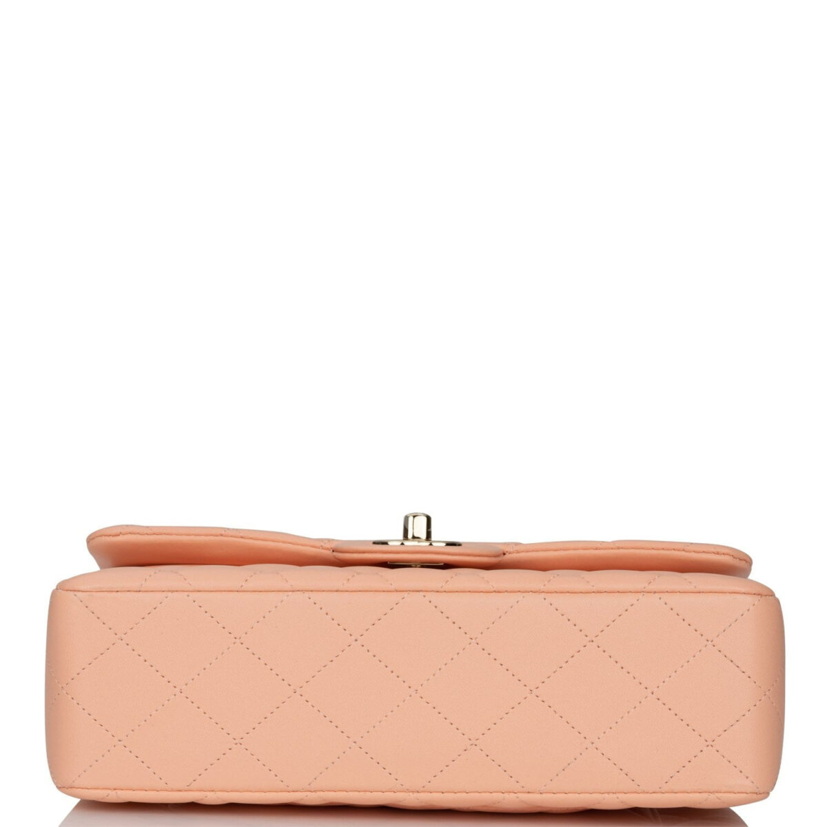 Chanel Small Classic Double Flap Peach Lambskin Light Gold Hardware — изображение 5