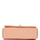 Chanel Small Classic Double Flap Peach Lambskin Light Gold Hardware