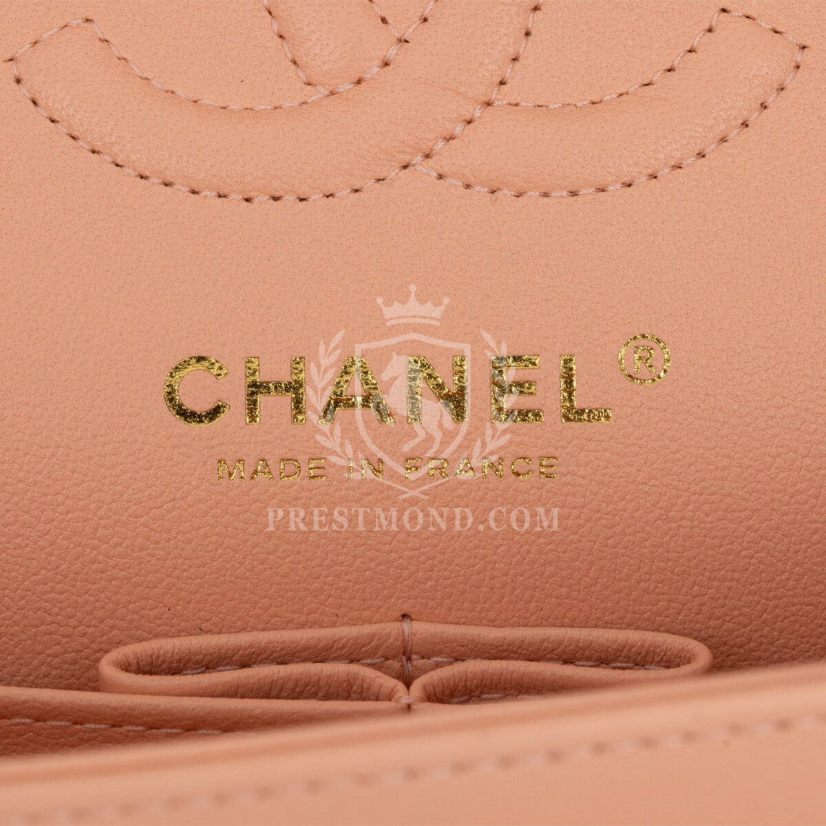 Chanel Small Classic Double Flap Peach Lambskin Light Gold Hardware — изображение 7