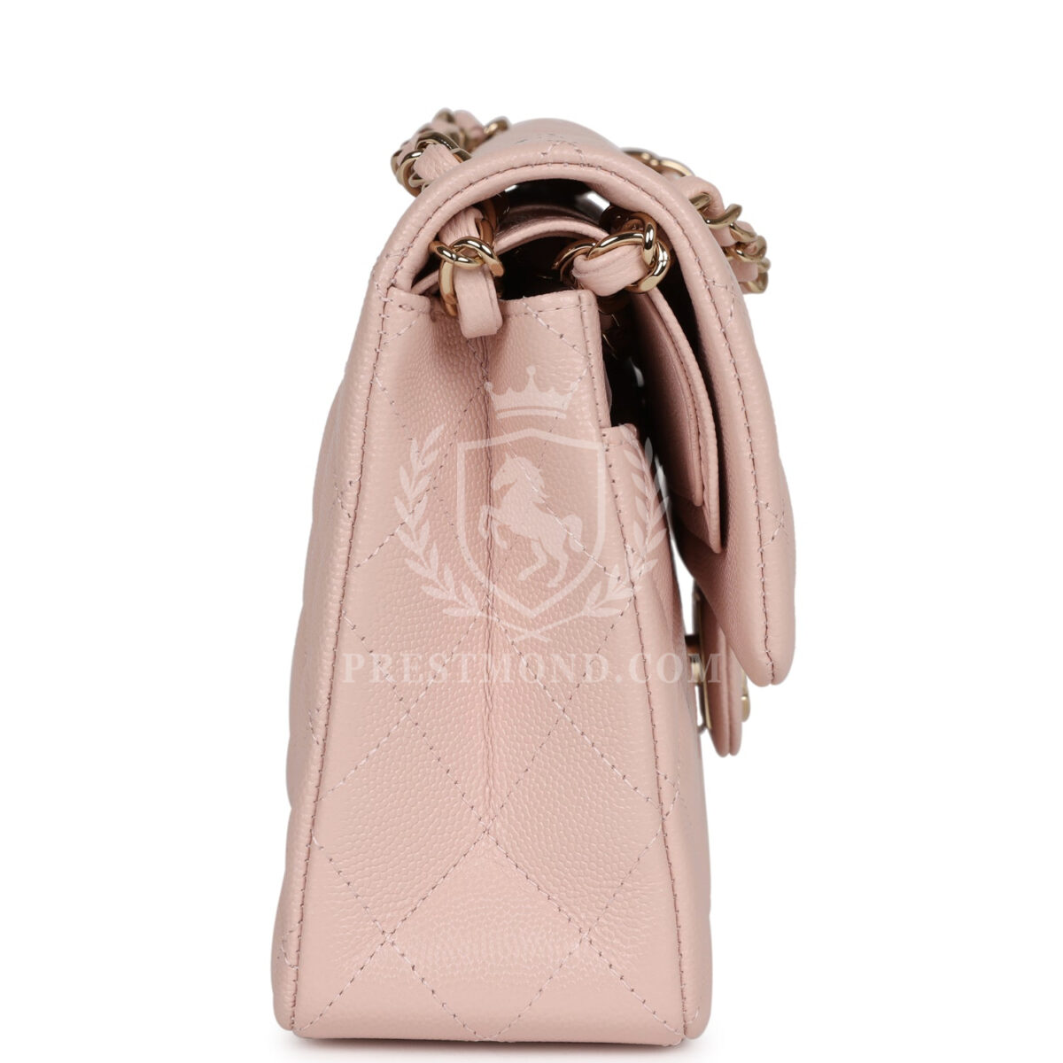 Chanel Small Classic Double Flap Bag Light Pink Caviar Gold Hardware — изображение 3