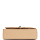 Chanel Small Classic Double Flap Bag Beige Caviar Gold Hardware