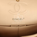 Chanel Small Classic Double Flap Bag Beige Caviar Gold Hardware
