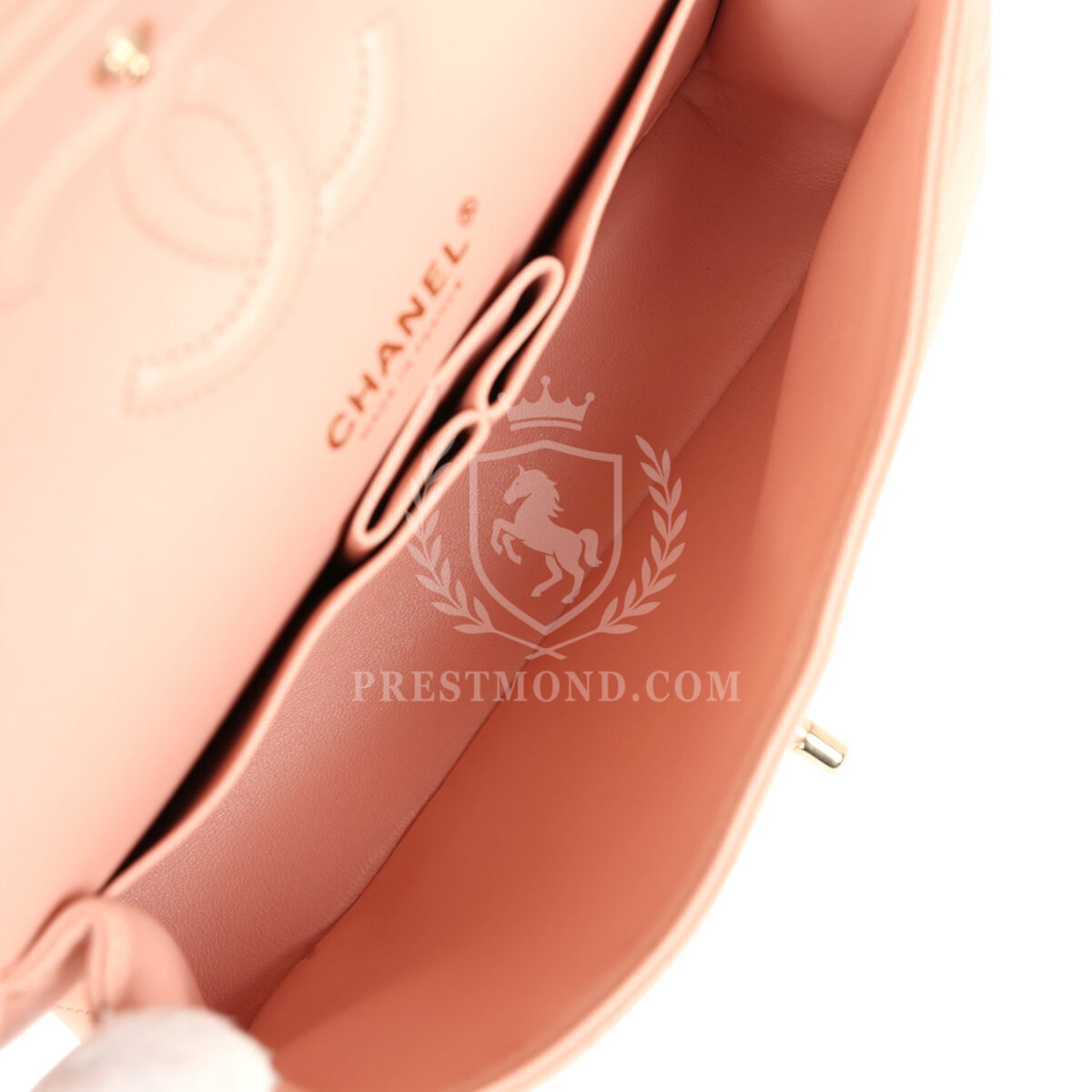 Chanel Small Classic Double Flap Light Pink Lambskin Gold Hardware — изображение 9