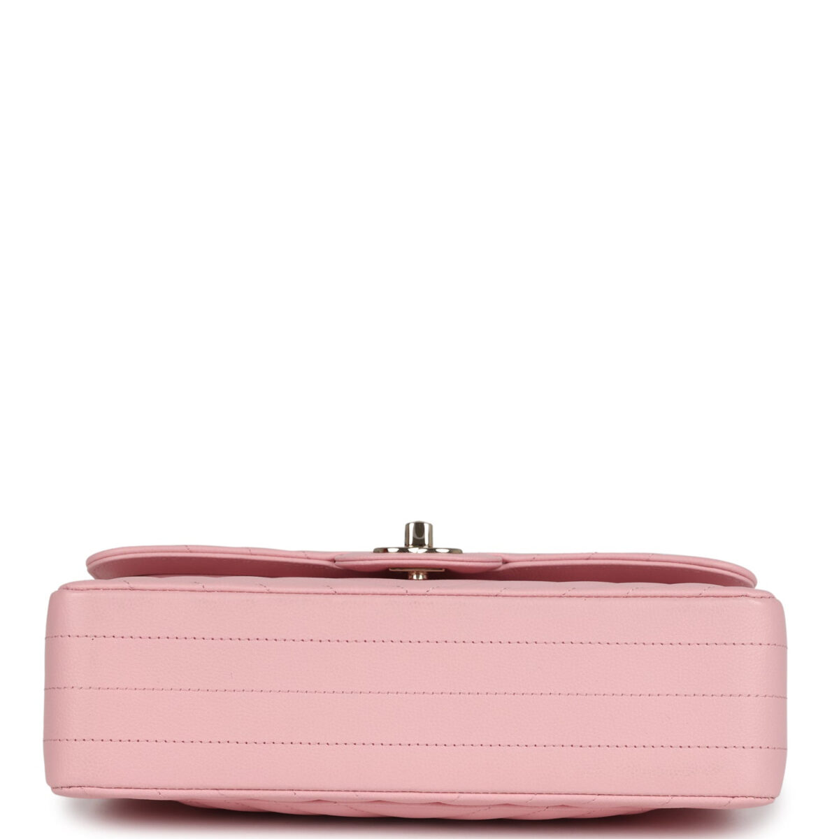 Chanel Small Classic Double Flap Bag Light Pink Chevron Caviar Light Gold Hardware — изображение 6