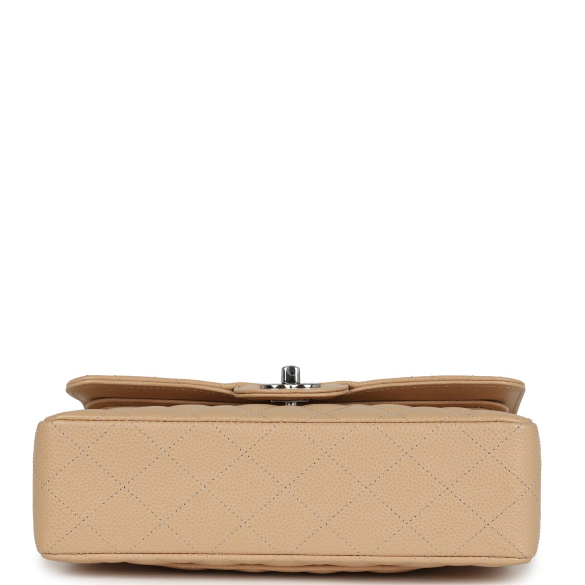 Chanel Small Classic Double Flap Bag Beige Caviar Silver Hardware — изображение 6