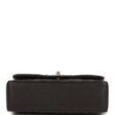 Chanel Small Classic Double Flap Bag Brown Shiny Caviar Light Gold Hardware