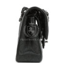 Chanel Small Classic Double Flap Bag Black Iridescent Caviar Ruthenium Hardware