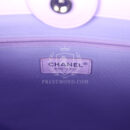 Chanel Small Deauville Shopping Tote Pink and Purple Ombre Calfskin Silver Hardware
