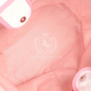 Chanel Medium Deauville Shopping Tote Light Pink Raffia and Canvas Silver Hardware