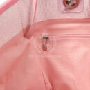 Chanel Medium Deauville Shopping Tote Light Pink Raffia and Canvas Silver Hardware