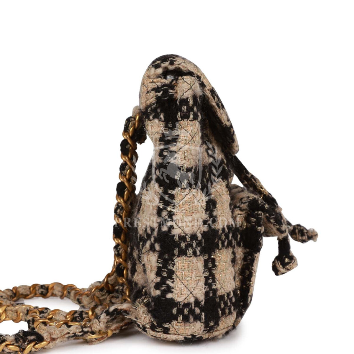 Vintage Chanel Duma Backpack Beige and Black Tweed Gold Hardware — изображение 3