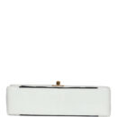 Vintage Chanel Small Diana Flap Bag White and Navy Lambskin Gold Hardware