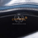 Vintage Chanel Small Diana Flap Bag White and Navy Lambskin Gold Hardware