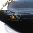 Vintage Chanel Small Diana Flap Bag White and Navy Lambskin Gold Hardware