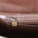 Vintage Chanel Kelly Parent and Child Flap Bag Set Brown Lambskin Gold Hardware