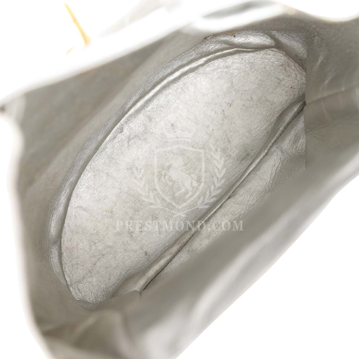 Vintage Chanel Duma Backpack Silver Metallic Lambskin Gold Hardware — изображение 10