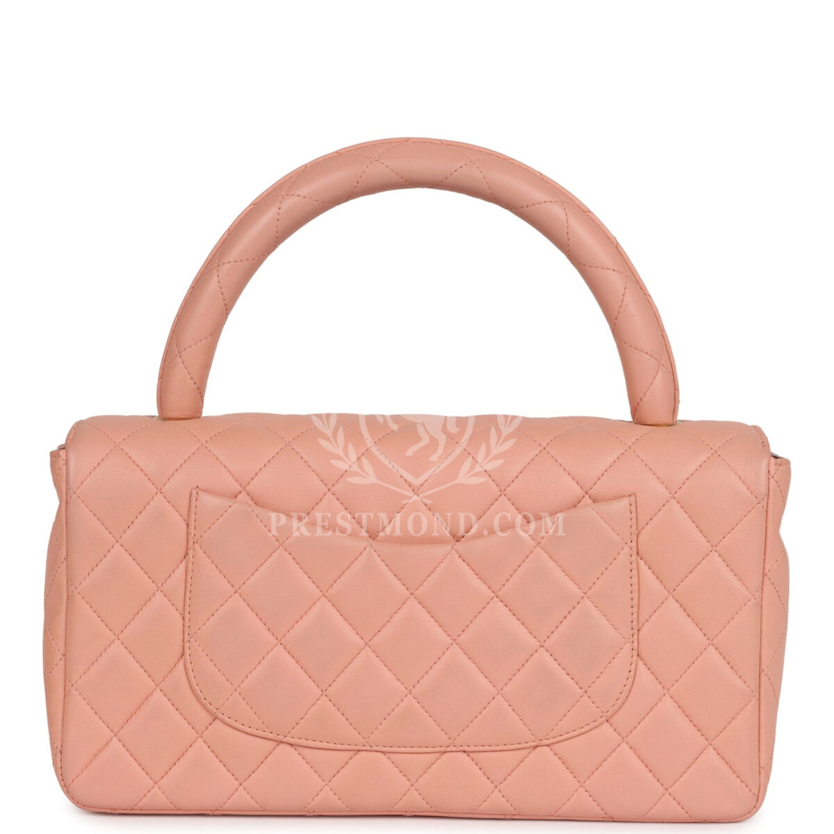 Vintage Chanel Kelly Parent and Child Flap Bag Set Pink Lambskin Gold Hardware — изображение 8
