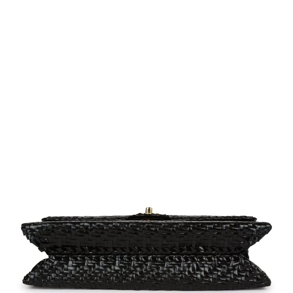 Vintage Chanel Flap Bag Black Wicker Gold Hardware — изображение 6