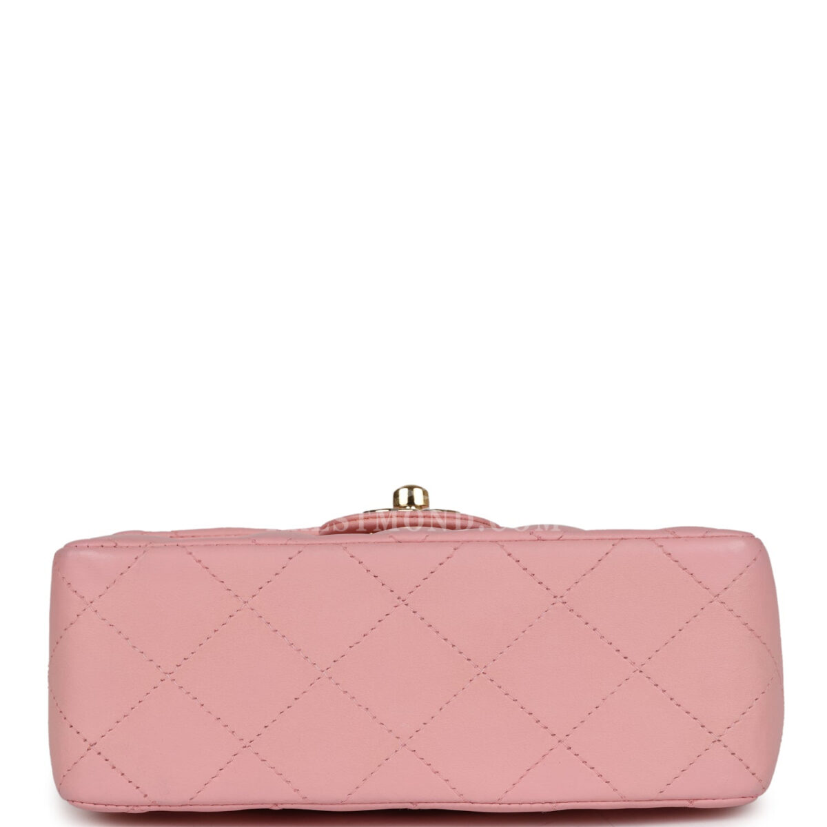 Vintage Chanel Mini Square Flap Light Pink Lambskin Gold Hardware — изображение 6