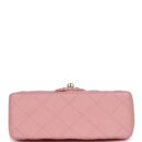 Vintage Chanel Mini Square Flap Light Pink Lambskin Gold Hardware