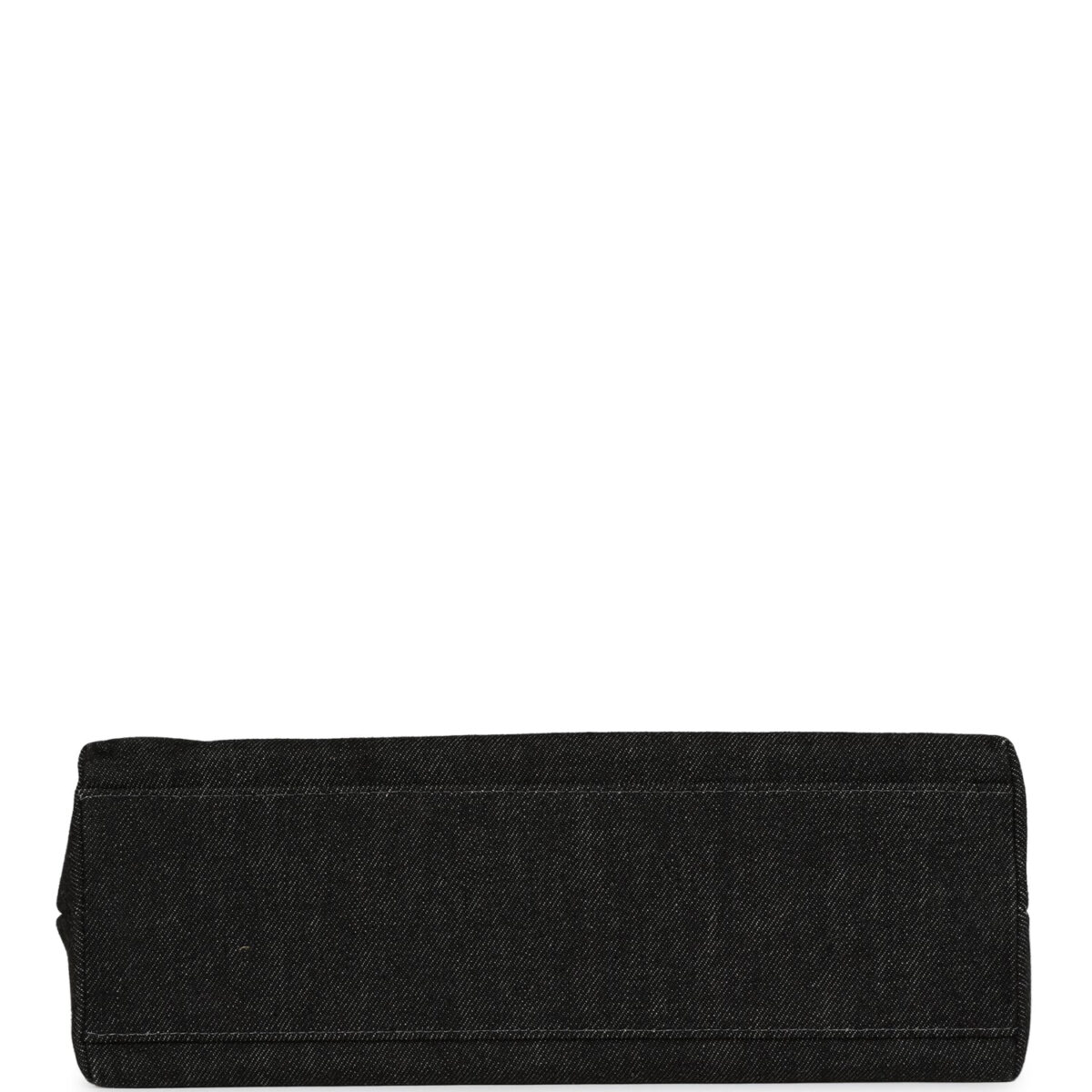 Vintage Chanel Kelly Top Handle Bag Black Denim Gold Hardware — изображение 6