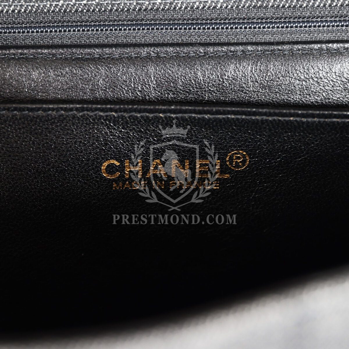 Vintage Chanel Kelly Top Handle Bag Black Denim Gold Hardware — изображение 9