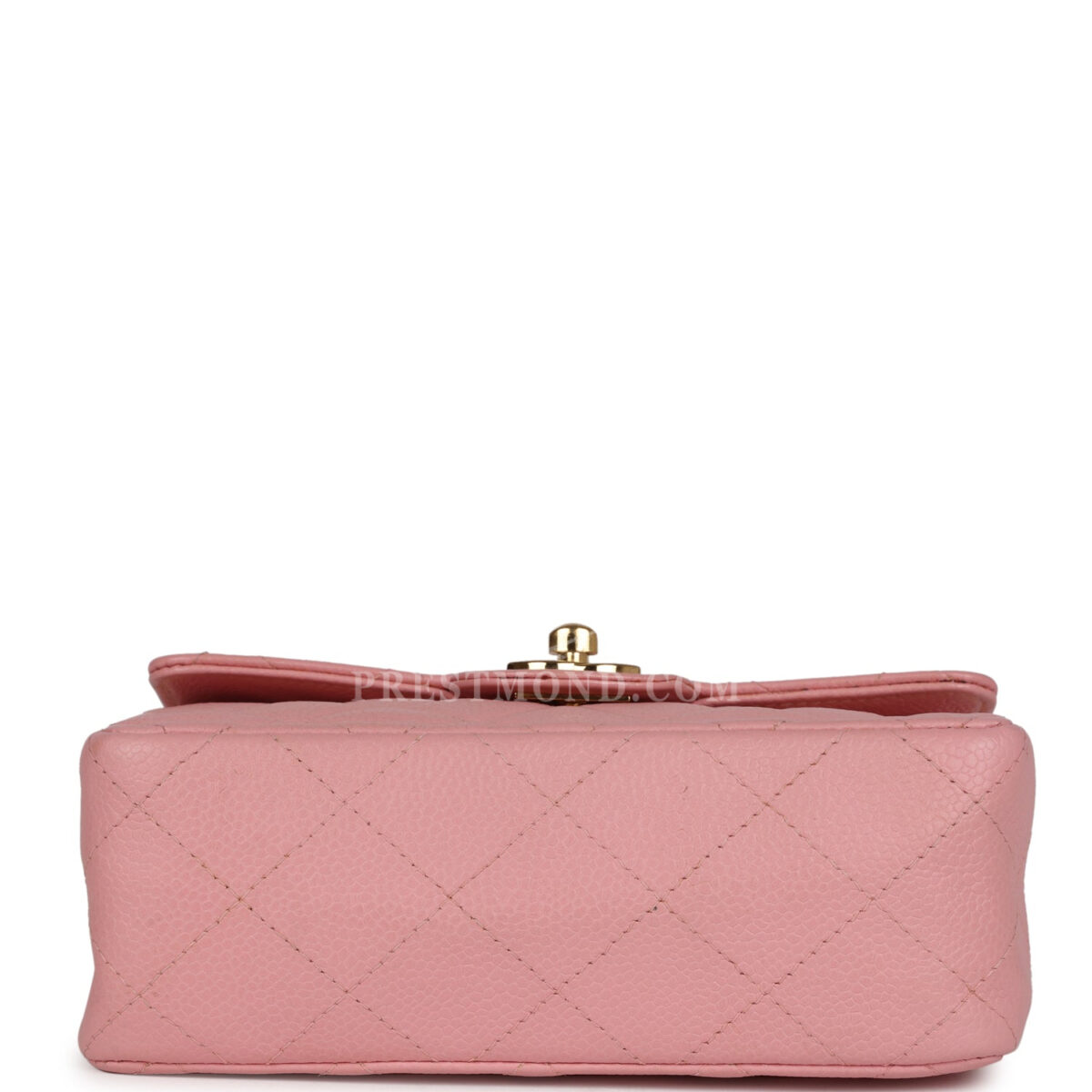Vintage Chanel Mini Square Flap Pink Caviar Gold Hardware — изображение 6