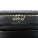 Vintage Chanel Lunchbox Vanity Black Patent Leather Gold Hardware