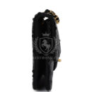 Vintage Chanel Small Flap Bag Black Sequin Gold Hardware