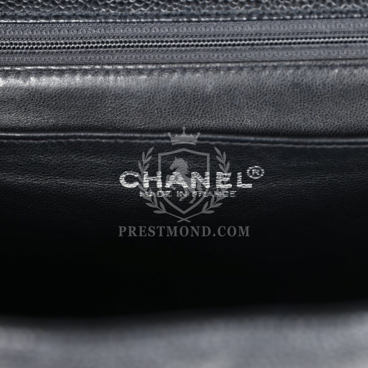 Vintage Chanel Kelly Flap Bag Black Caviar Silver Hardware — изображение 8