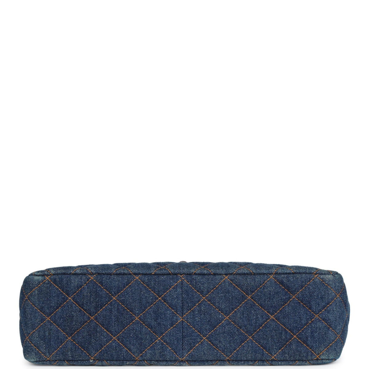 Vintage Chanel Jumbo Classic Single Flap Bag Blue Denim Tortoiseshell Bakelite Hardware — изображение 6
