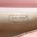 Vintage Chanel Mini Wild Stitch Surpique Top Handle Flap Bag Pink Calfskin Gold Hardware