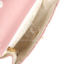 Vintage Chanel Mini Wild Stitch Surpique Top Handle Flap Bag Pink Calfskin Gold Hardware