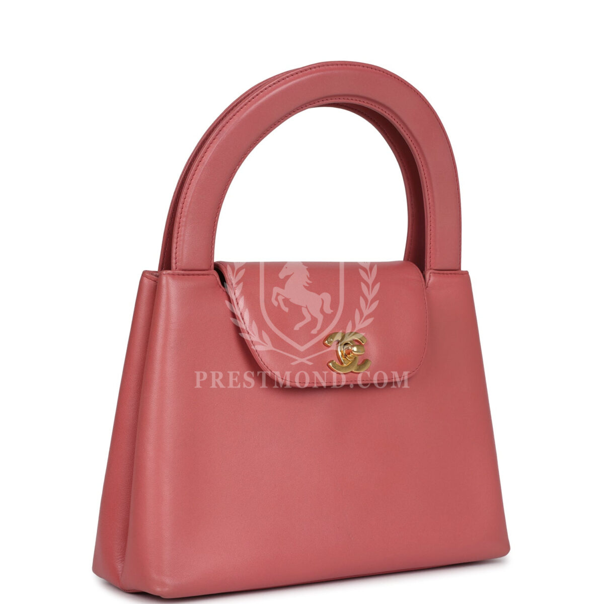 Vintage Chanel Large Kelly Pink Lambskin Gold Hardware — изображение 2