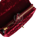 Vintage Chanel Medium Classic Flap Backpack Burgundy Velvet Gold Hardware