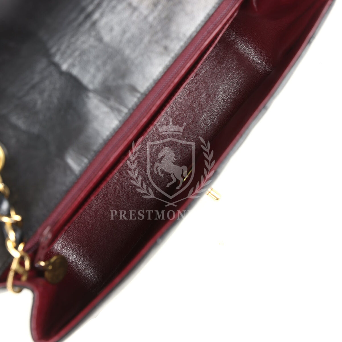 Vintage Chanel Small Diana Flap Bag Black Lambskin Gold Hardware — изображение 8