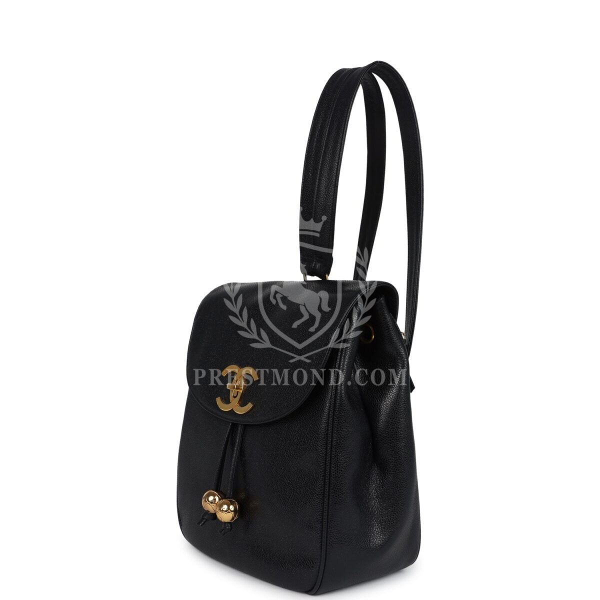 Vintage Chanel Medium CC Backpack Black Caviar Gold Hardware — изображение 8