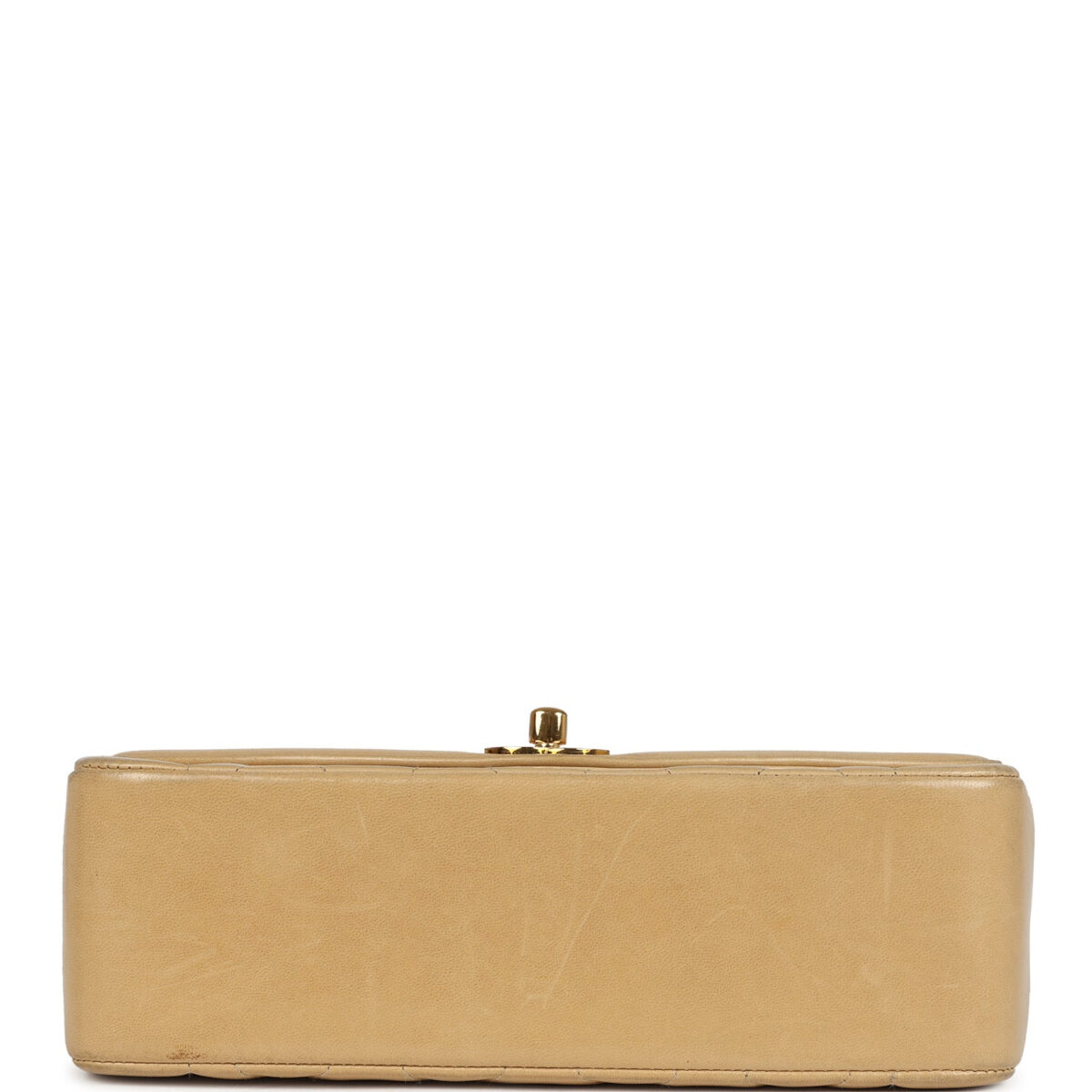 Vintage Chanel Small Diana Flap Bag Beige Lambskin Gold Hardware — изображение 6