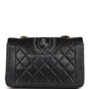 Vintage Chanel Medium Diana Flap Bag Black Lambskin Gold Hardware