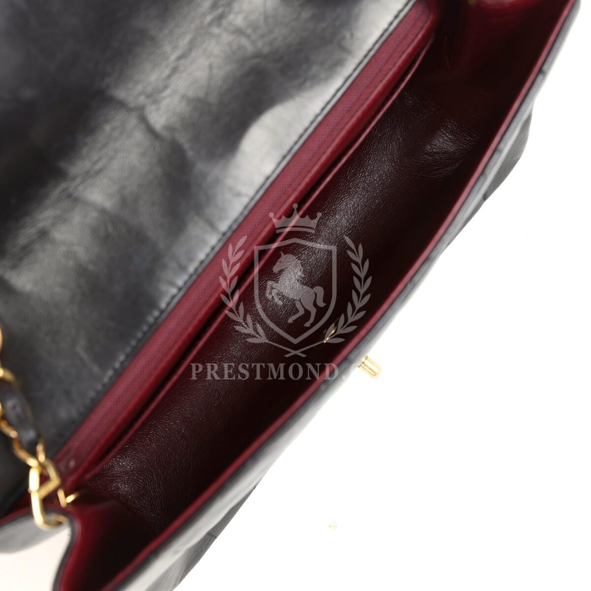 Vintage Chanel Medium Diana Flap Bag Black Lambskin Gold Hardware — изображение 8